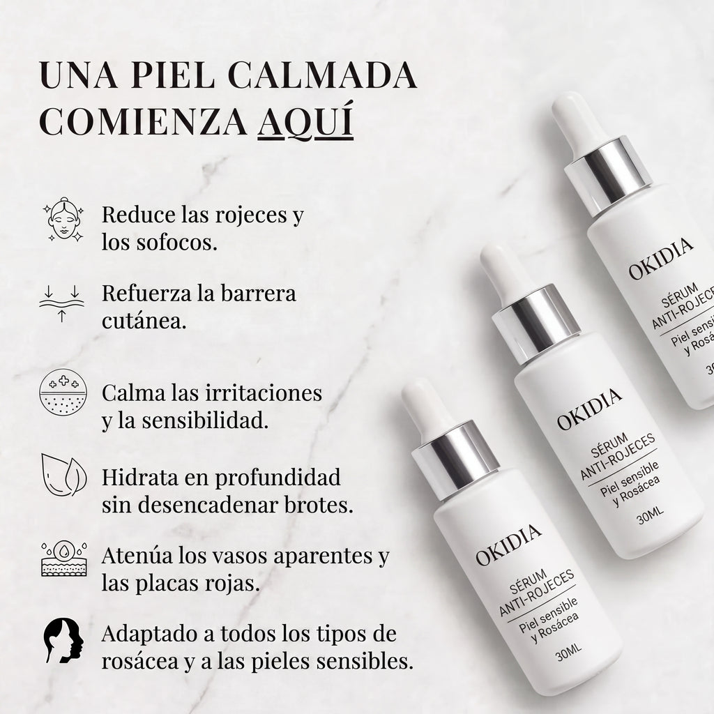 Okidia Sérum Anti Rojeces: Calma total para tu piel