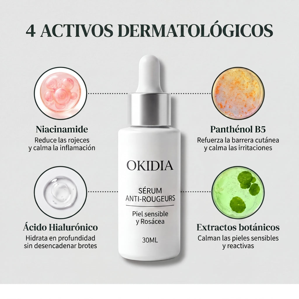Okidia Sérum Anti Rojeces: Calma total para tu piel